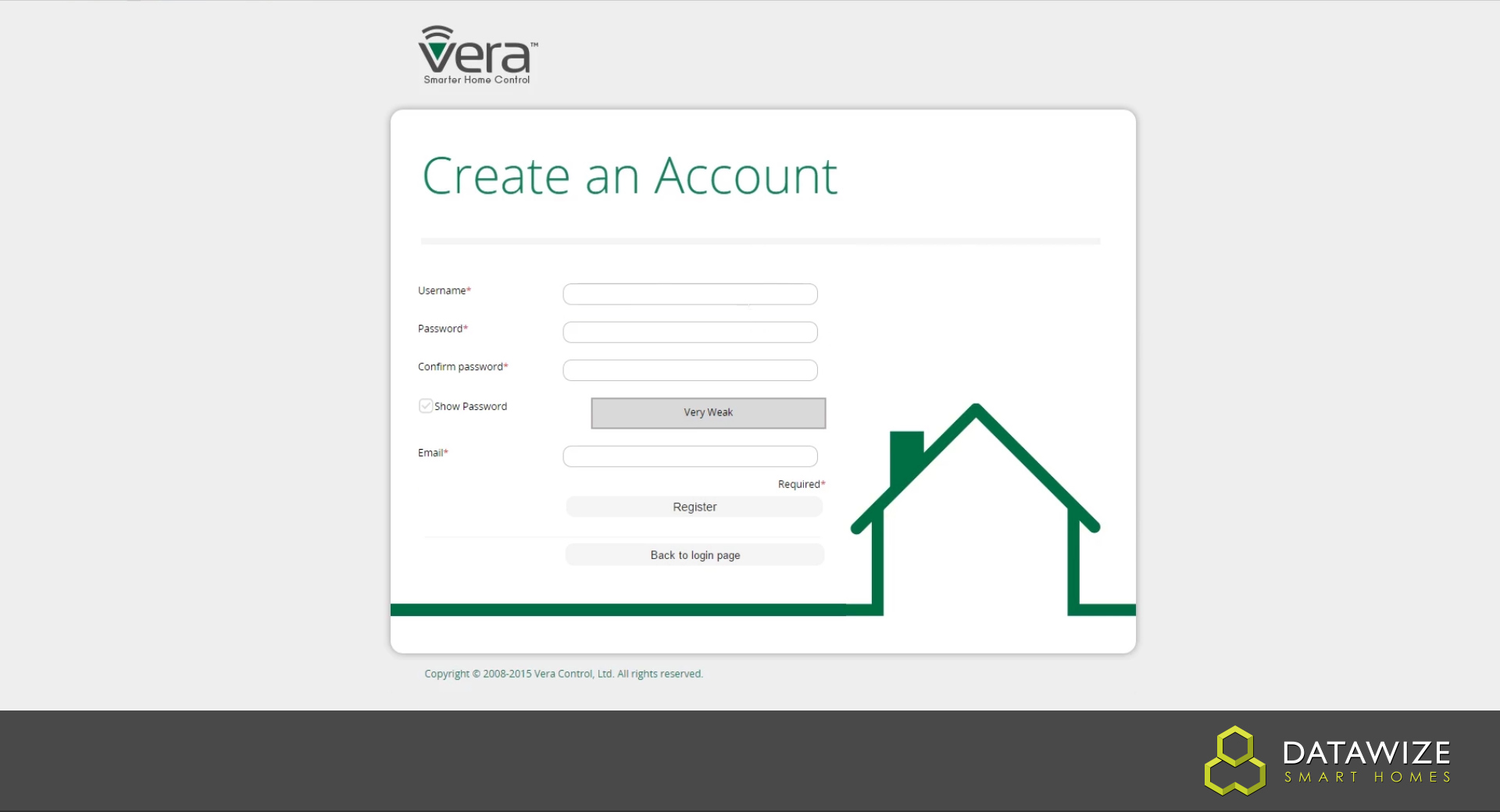 How to Setup a VeraEdge - Creating an account