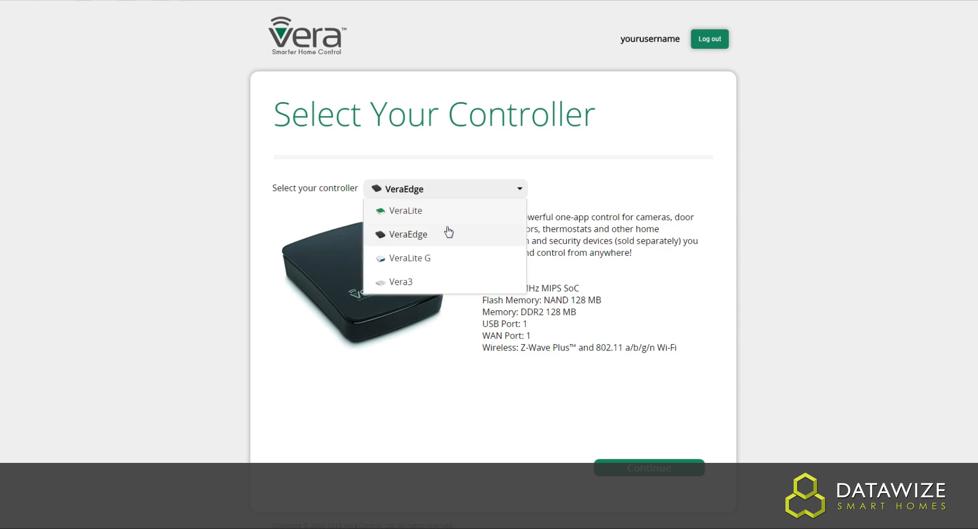 How to Setup a VeraEdge - Select Controller